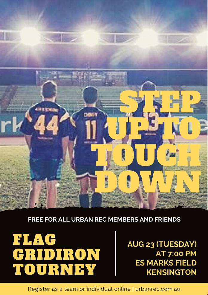 Flag Gridiron Tourney - August 23rd